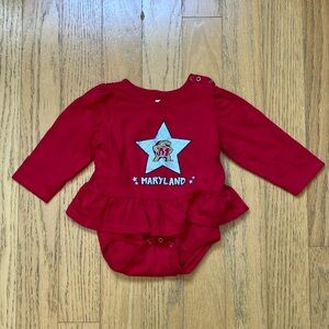 Maryland Red Baby Onesie